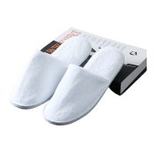 Dép khách sạn màu trắng, may viền tỉ mỉ chắc chắn